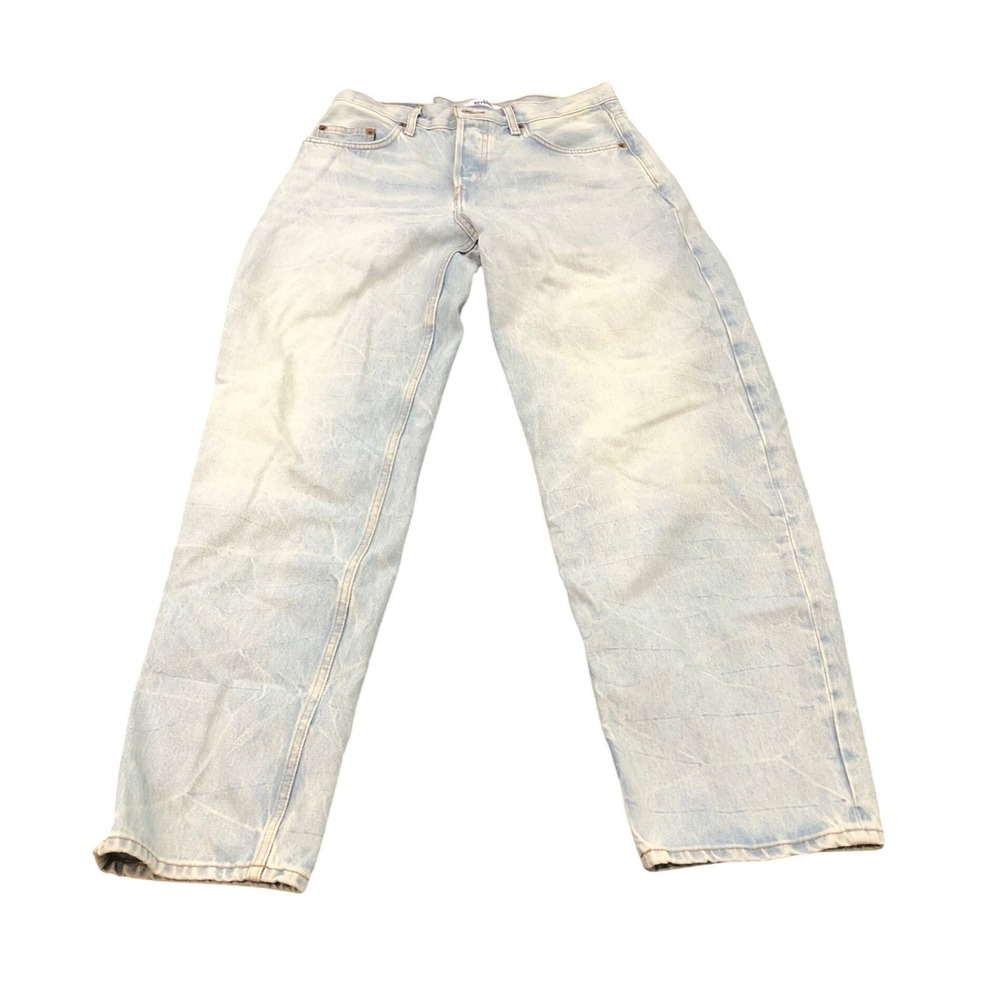 RE/DONE Wide Taper Jeans Womens 27 Ranch Water Organic Cotton Button Fly Pants